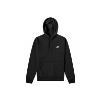 Nike Sportswear Club Fleece Pullover Hoodie Black/White