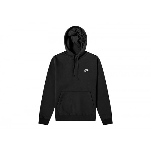 Nike Sportswear Club Fleece Pullover Hoodie Black/White