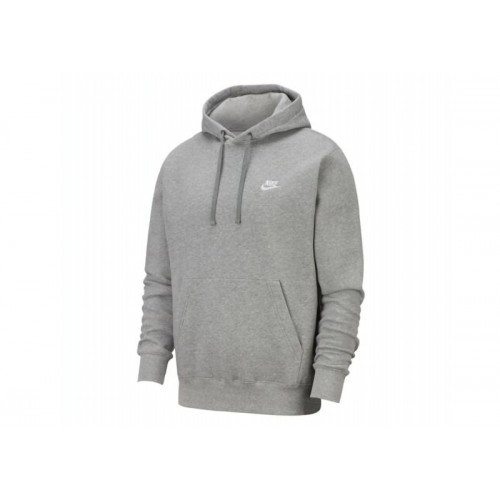 Nike Sportswear Club Fleece Pullover Hoodie Grey/White