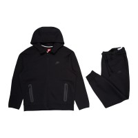 Nike Sportswear Tech Fleece Full-Zip Hoodie & Joggers Set Black/Black