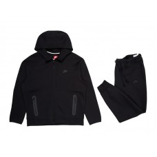 Nike Sportswear Tech Fleece Full-Zip Hoodie & Joggers Set Black/Black