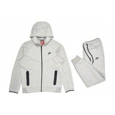 Nike Sportswear Tech Fleece Full-Zip Hoodie & Joggers Set Dark Heather Grey/Black