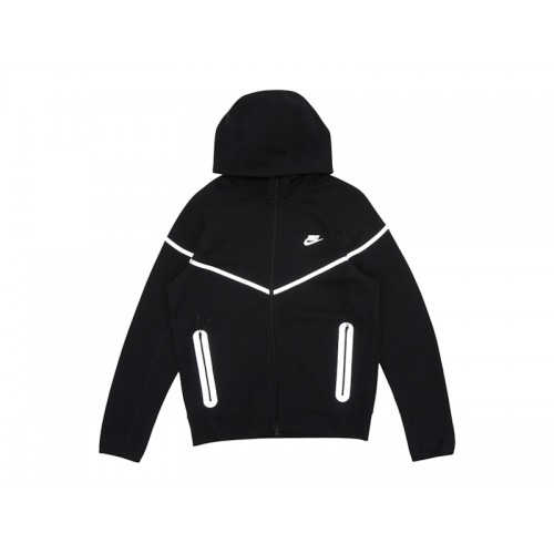Nike Sportswear Tech Fleece Full Zip Windrunner Hoodie Black/Bemis Silver