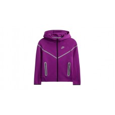 Nike Sportswear Tech Fleece Full Zip Windrunner Reflective Details Hoodie Bold Berry