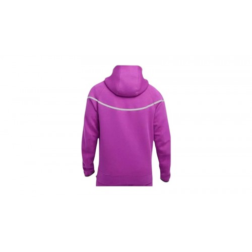 Nike Sportswear Tech Fleece Full Zip Windrunner Reflective Details Hoodie Bold Berry