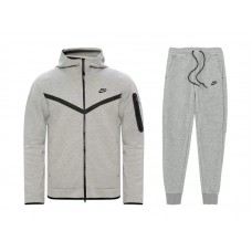 Nike Sportswear Tech Fleece Hoodie & Joggers Set (FW24) Dark Grey Heather/Black
