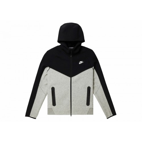 Nike Sportswear Tech Fleece Windrunner Full-Zip Hoodie Dark Grey Heather/Black/White
