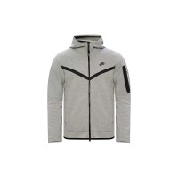 Nike Sportswear Tech Fleece Windrunner Full Zip Hoodie (FW24) Dark Grey Heather/Black