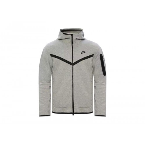 Nike Sportswear Tech Fleece Windrunner Full Zip Hoodie (FW24) Dark Grey Heather/Black