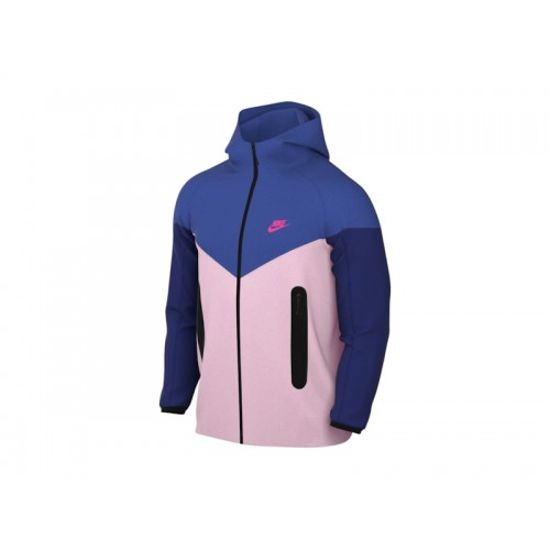 Nike Sportswear Tech Fleece Windrunner Full Zip Hoodie Game Royal/Pink Foam/Hyper Pink