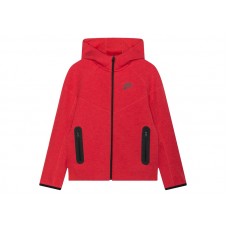 Nike Sportswear Tech Fleece Windrunner Full-Zip Hoodie Light University Red Heather/Black