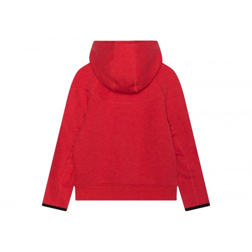 Nike Sportswear Tech Fleece Windrunner Full-Zip Hoodie Light University Red Heather/Black