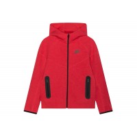Nike Sportswear Tech Fleece Windrunner Full-Zip Hoodie Light University Red Heather/Black