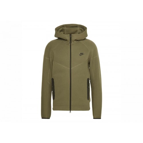 Nike Sportswear Tech Fleece Windrunner Full-Zip Hoodie Medium Olive/Black