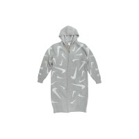 Nike Sportswear Womens Phoenix Cozy Boucle Long Knit Cardigan Grey