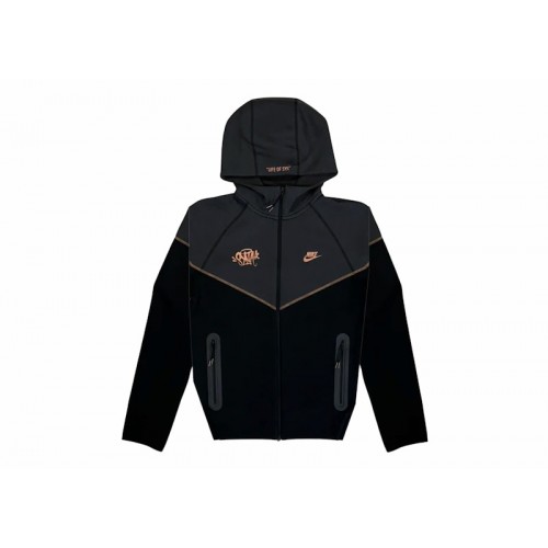 Nike Sportswear Tech Fleece x Central Cee Syna World Full Zip Hoodie Black/Metallic Red Bronze
