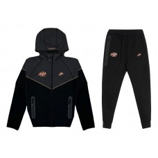 Nike Sportswear x Central Cee Syna World Tech Fleece Hoodie & Joggers Set Black/Metallic Red Bronze