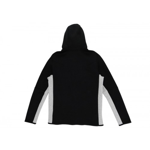 Nike Sportswear Tech Fleece Full-Zip Hoodie Black/Dark Grey Heather/White