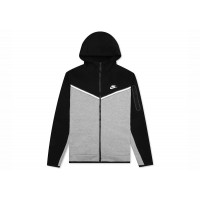 Nike Sportswear Tech Fleece Full-Zip Hoodie Black/Dark Grey Heather/White
