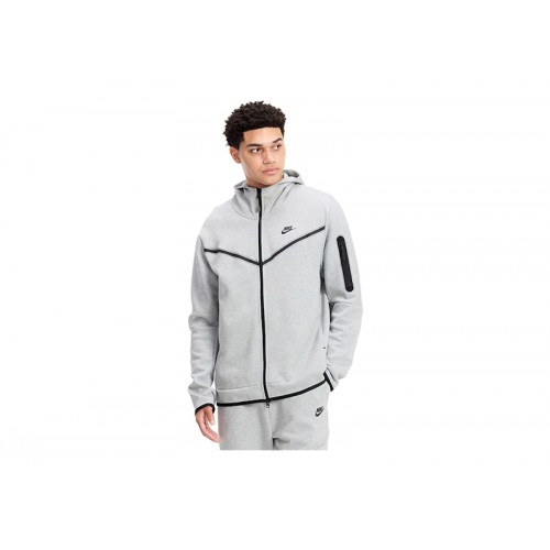 Nike Sportswear Tech Fleece Full-Zip Hoodie Heather Grey/Black