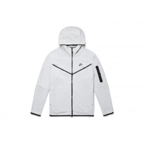 Nike Sportswear Tech Fleece Full-Zip Hoodie Heather Grey/Black