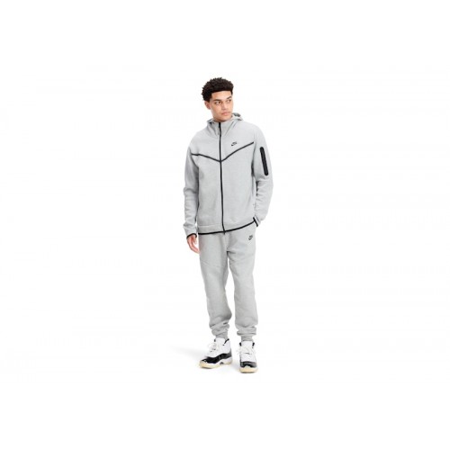 Nike Sportswear Tech Fleece Full Zip Hoodie & Joggers Set Grey