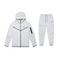 Nike Sportswear Tech Fleece Full Zip Hoodie & Joggers Set Grey