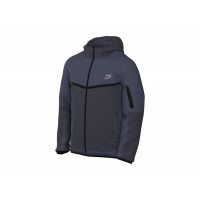 Nike Sportswear Tech Fleece Full-Zip Hoodie Thunder Blue/Dark Obsidian/Metallic Cool Grey