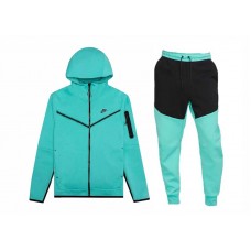Nike Sportswear Tech Fleece Hoodie & Joggers Set Washed Teal/Black/Black
