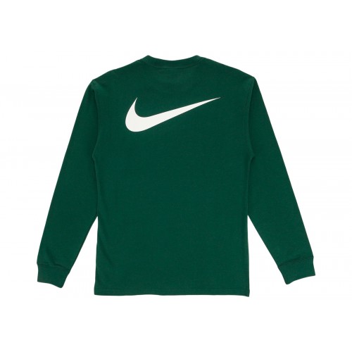 Оригинальный шмот Nike x Stussy SS Link L/S T-shirt Green - 70см