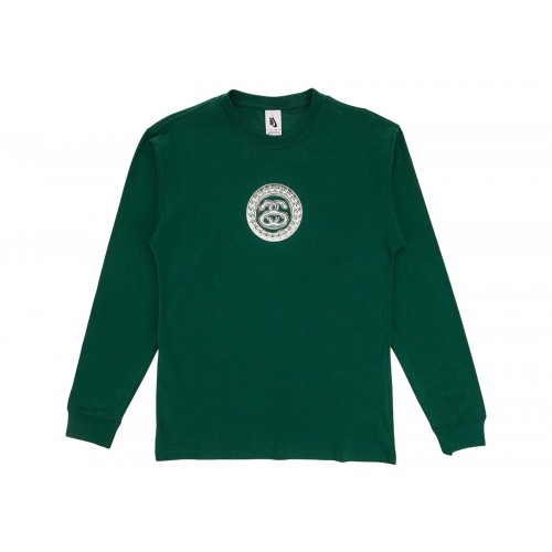 Оригинальный шмот Nike x Stussy SS Link L/S T-shirt Green - 70см