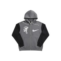 Nike x Syna Solo Swoosh Fleece Full-Zip Hoodie Grey