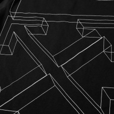 OFF-WHITE 3D Marker Diag Sweatshirt Black/White