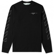 OFF-WHITE 3D Marker Diag Sweatshirt Black/White