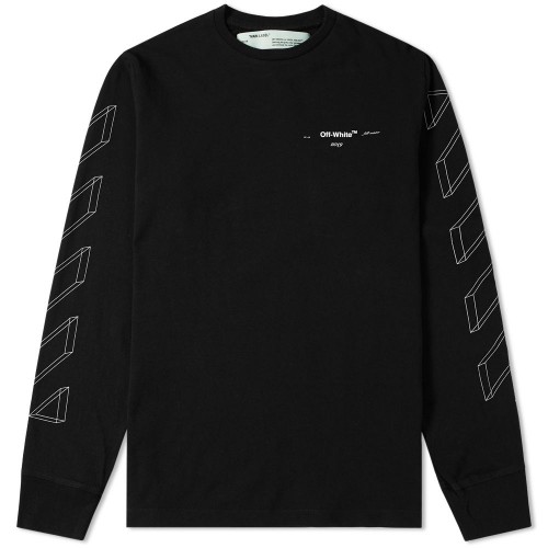 Оригинальный шмот OFF-WHITE 3D Marker Diag Sweatshirt Black/White