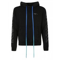 OFF-WHITE Abstract Arrows Embroidered Hoodie Black/White
