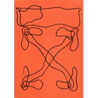 OFF-WHITE Abstract Arrows Embroidered Sweatshirt Orange/Black