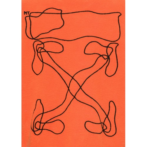 Оригинальный шмот OFF-WHITE Abstract Arrows Embroidered Sweatshirt Orange/Black