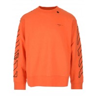 OFF-WHITE Abstract Arrows Embroidered Sweatshirt Orange/Black
