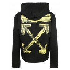 OFF-WHITE Acrylic Arrows Hoodie Black/Yellow