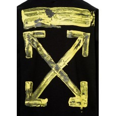 OFF-WHITE Acrylic Arrows Hoodie Black/Yellow