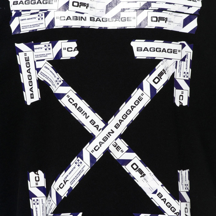 Off-White Airport Tape Oversize T-Shirt BlackMulticolor Off-White Airport Tape Oversize T-Shirt BlackMulticolor
