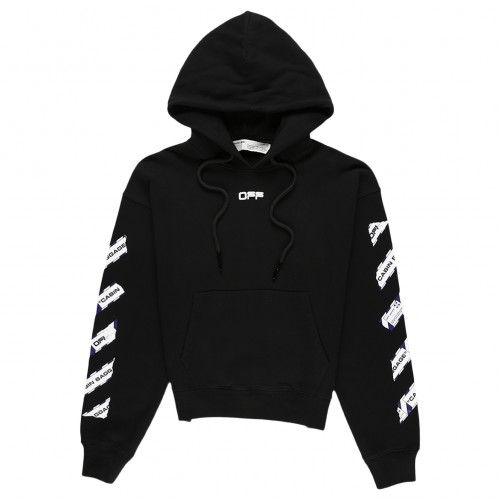 Оригинальный шмот OFF-WHITE Airport Tape Arrows Diag Over Hoodie Black/Multicolor