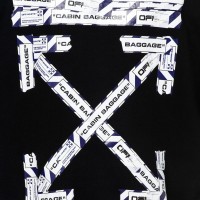 OFF-WHITE Airport Tape Arrows Diag Sweatshirt Black