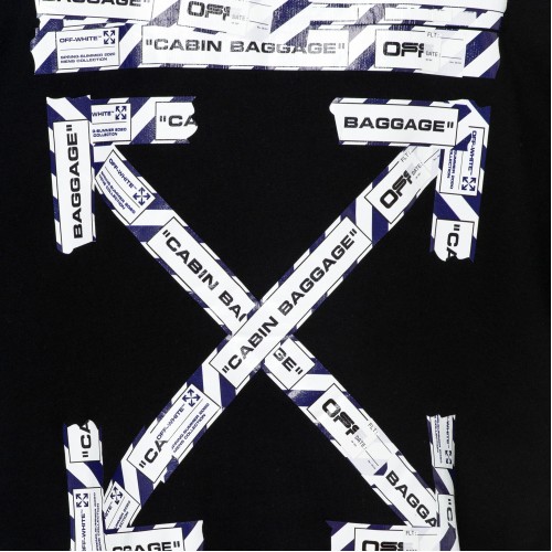 Оригинальный шмот OFF-WHITE Airport Tape Arrows Diag Sweatshirt Black