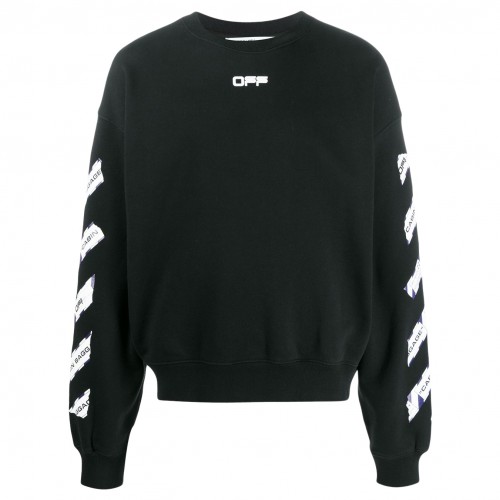 Оригинальный шмот OFF-WHITE Airport Tape Arrows Diag Sweatshirt Black