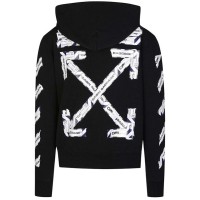 OFF-WHITE Airport Tape Slim Hoodie Black/Multicolor