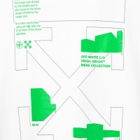 OFF-WHITE Arch Shapes Incompiuto Sweatshirt White/Brilliant Green