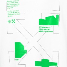 OFF-WHITE Arch Shapes Incompiuto Sweatshirt White/Brilliant Green