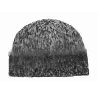 OFF-WHITE Arrow Fuzzy Mohair Knit Beanie Dark Grey